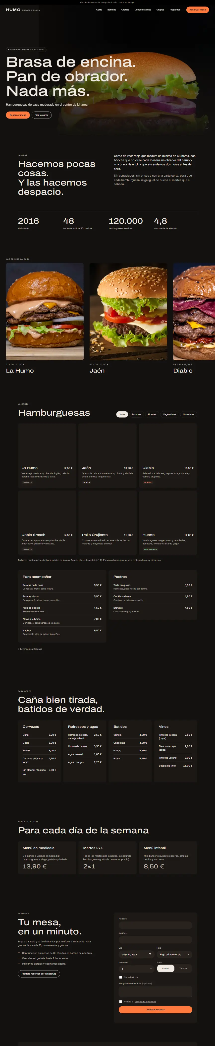 Captura de la web de HUMO